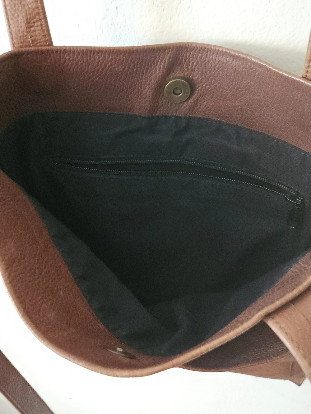 Classic Brown Leather Tote Bag 160